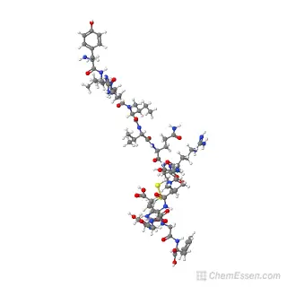 AOD-9604-3D-Peptide-chemical-structure-Made-in-USA
