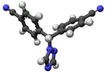 Letrozole-3D-Molecular-Structure